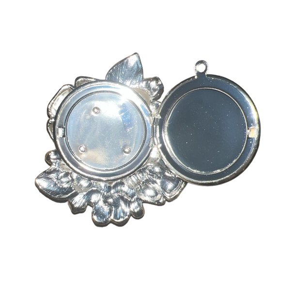 Giant Bright Flowers With Ladybug Rhinestone Necklace‎ Pendant - Picture 4 of 5